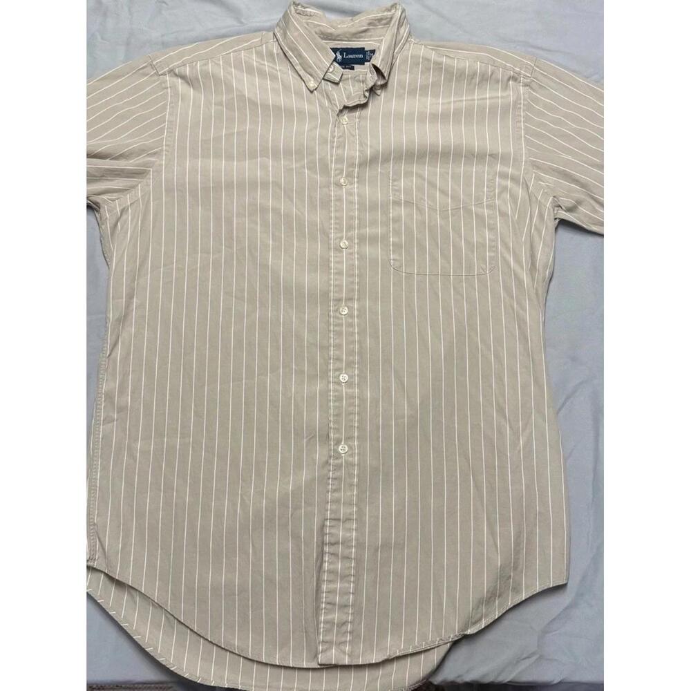 Polo Ralph Lauren Mens Classic Fit Striped Short Sleeve Shirt M